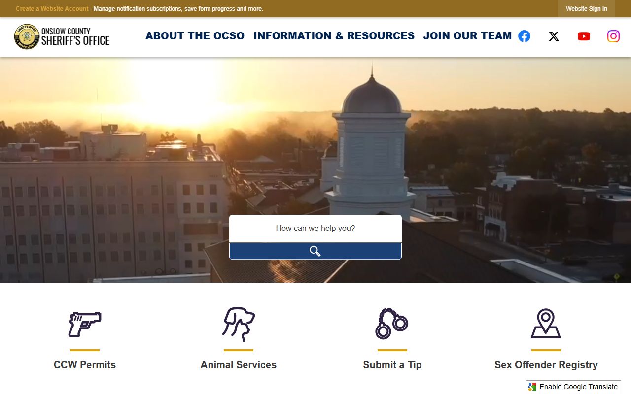 Onslow County court records sheriff office